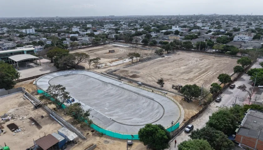 Polideportivo de La Magdalena, en construcción