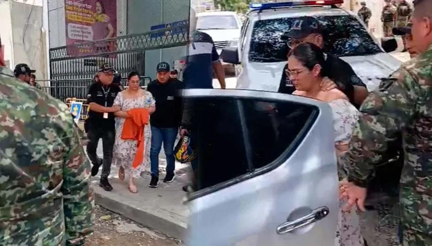 Traslado de Dayana Jassir a la cárcel El Buen Pastor. 