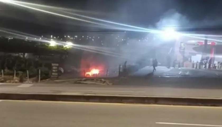 Ataque contra el concesionario de vehículos en Villa del Rosario, Norte de Santander.