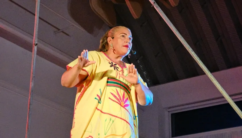 Bienvenida Anaya, destacada cuentera de Sampués (Sucre).