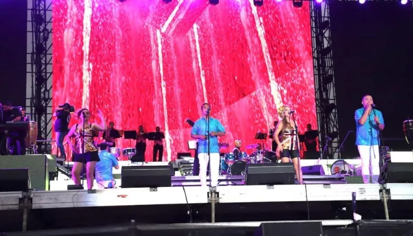 La big band de Pacho Galán en una presentación del Festival de Orquestas.