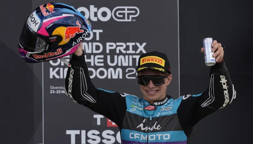 David Alonso, piloto colombiano de motociclismo. 