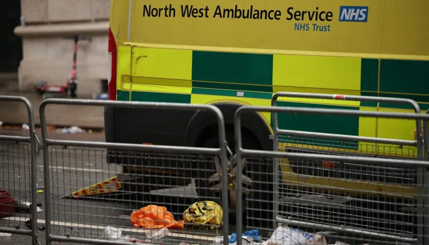 Zona donde ocurrió el atropello múltiple.