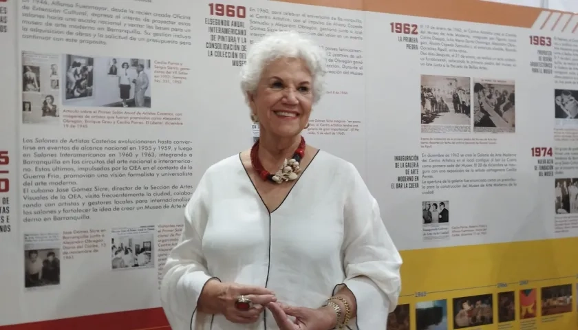 María Eugenia Castro, presidenta de la junta directiva del Museo de Arte Moderno.