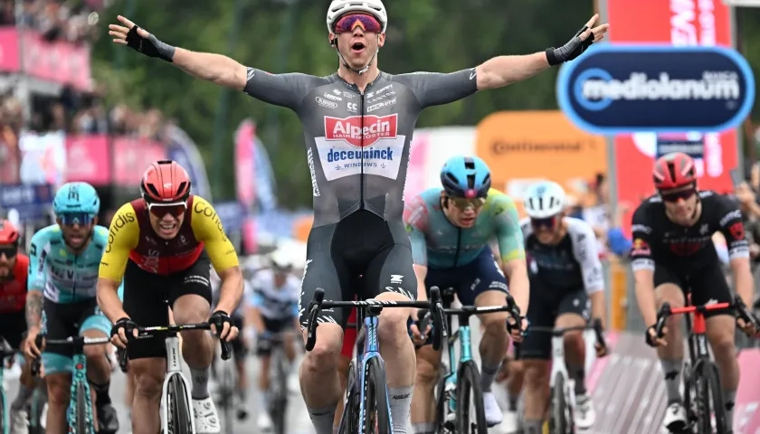 El australiano Kaden Groves, vencedor de la sexta etapa del Giro. 