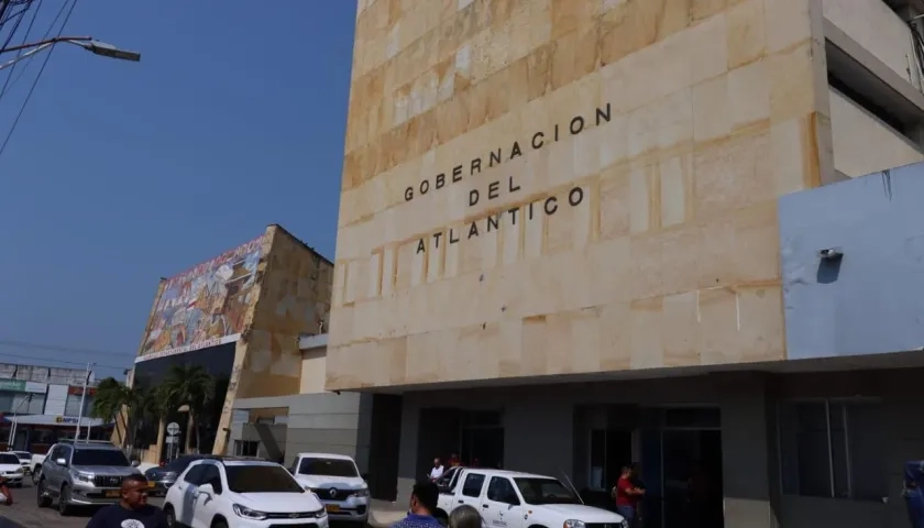 Fachada de la Gobernación del Atlántico.