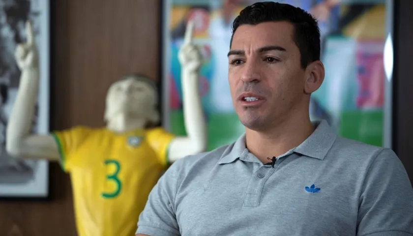 Lucio, exdefensa central de la selección brasileña. 