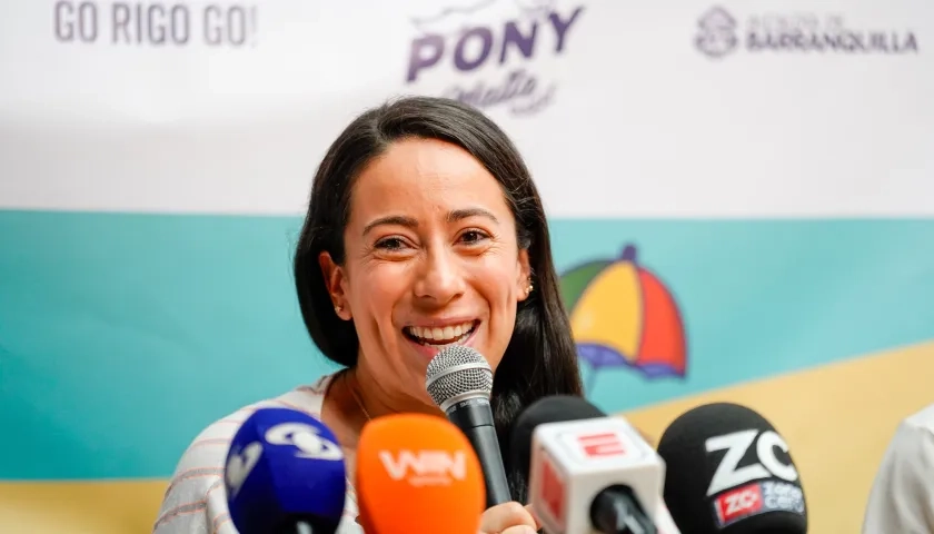 La antioqueña Mariana Pajón, triple medallista olímpica en el BMX.