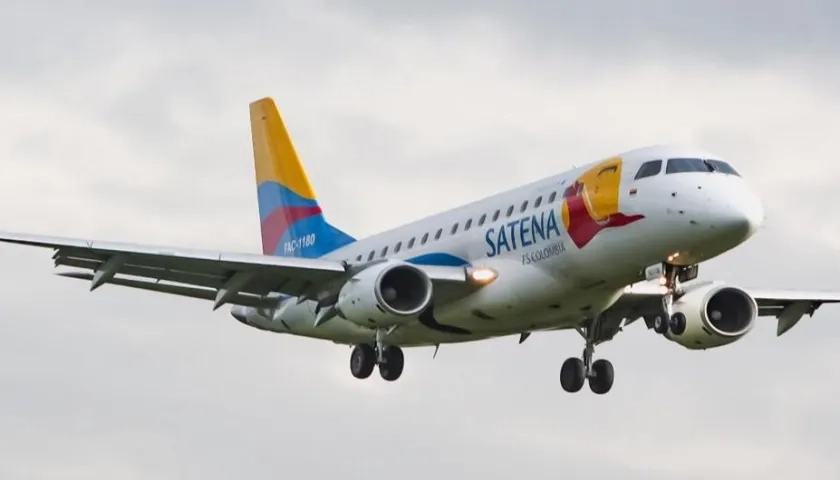Vuelo de Satena rumbo a Caracas. Imagen de archivo
