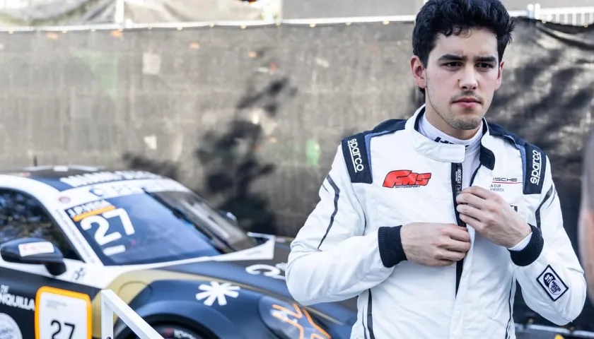 Juan Pablo Vega Dieppa, plioto barranquillero de automovilismo.