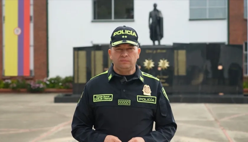 General Carlos Triana Beltrán, Director de la Policía Nacional. 