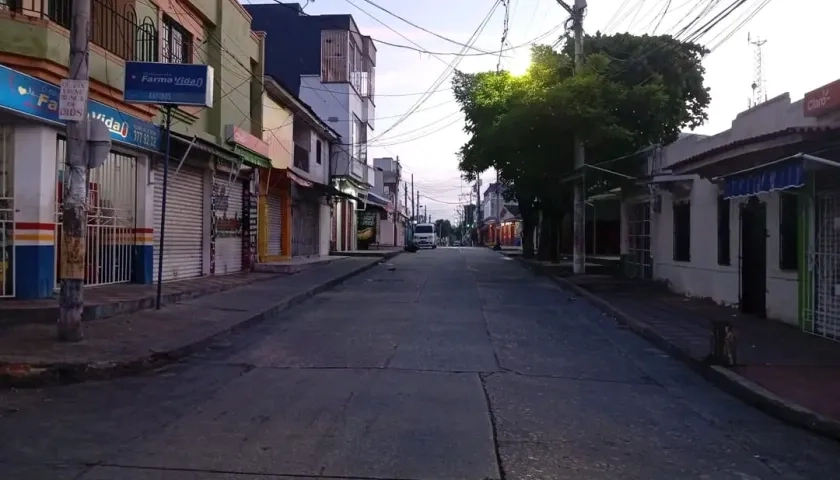 Calles de Malambo sin motocarros.