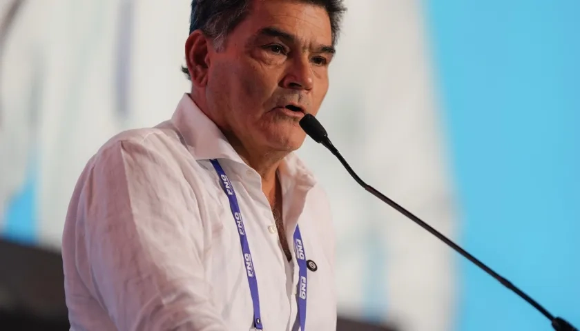 El Procurador General, Gregorio Eljach Pacheco, en la 59ª Convención Bancaria. 