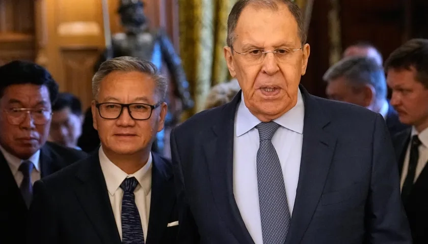 El ministro de Relaciones Exteriores de Rusia, Sergei Lavrov. 