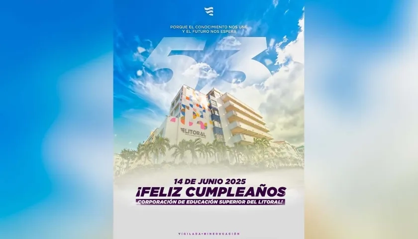 Imagen por los 53 años de La Litoral.