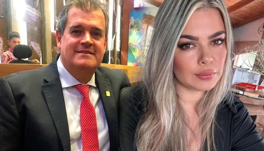 Rubén Darío Callejas, exgerente Lotería de Medellín y su esposa Luisa Jaramillo.