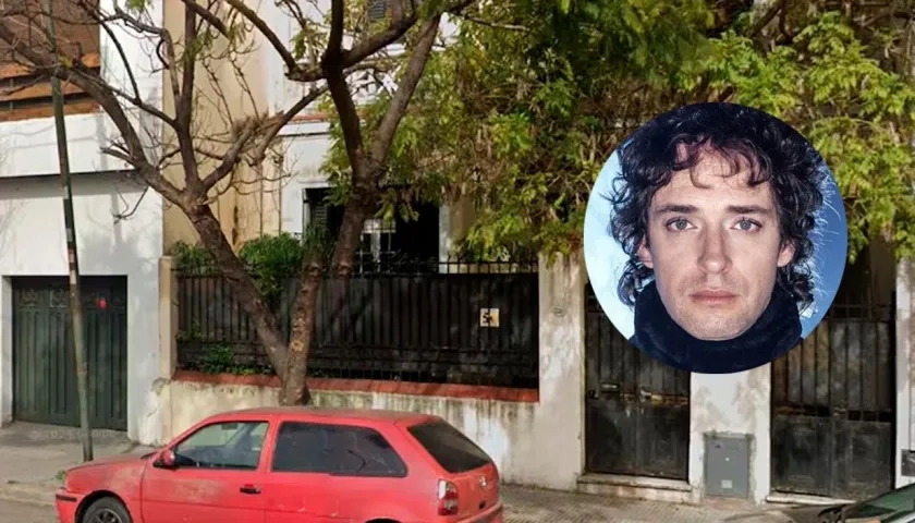 La casa donde vivió Gustavo Cerati antes de ser demolida.