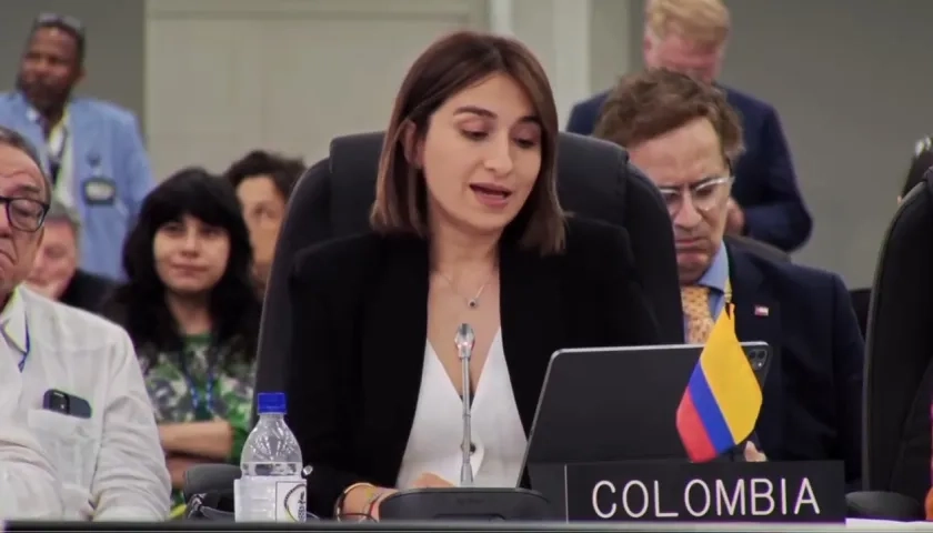 Laura Sarabia, canciller de Colombia. 