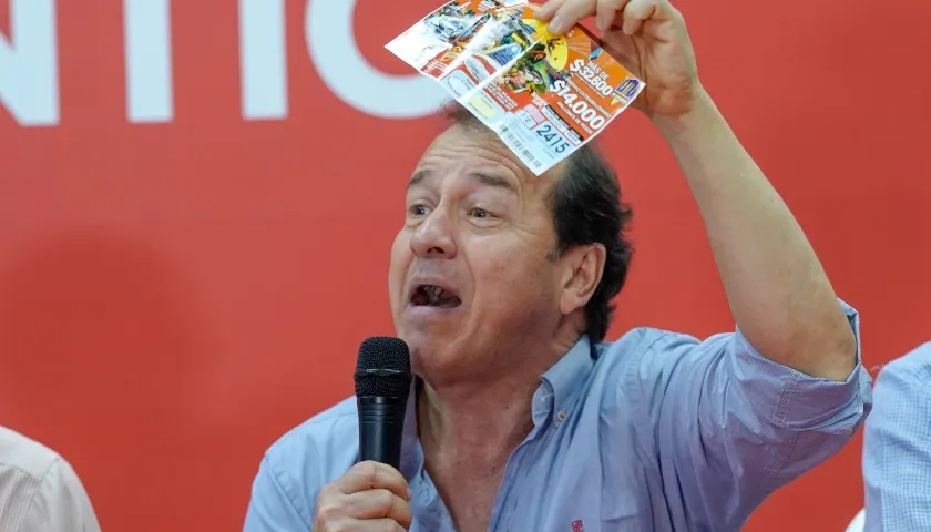 Mario Yepes, presidente de Sorteo Extraordinario.