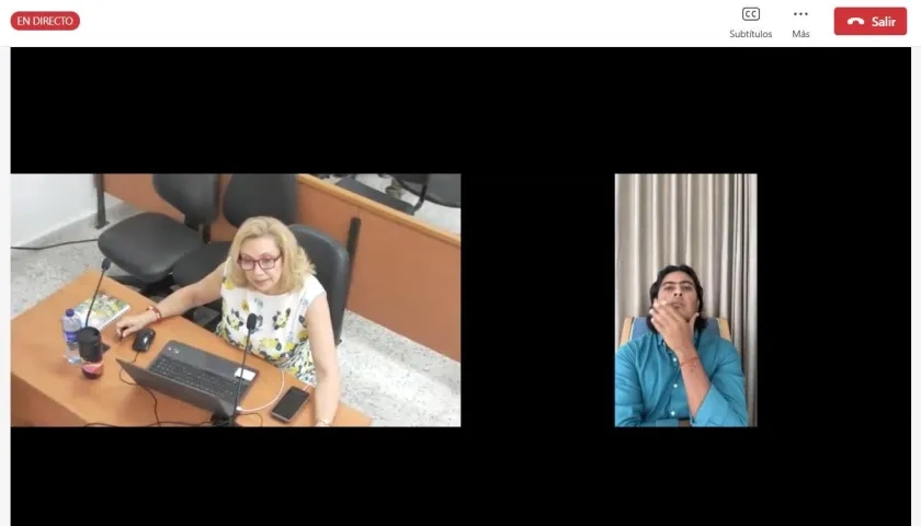 Lucy Marcela Laborde y Nicolás Petro