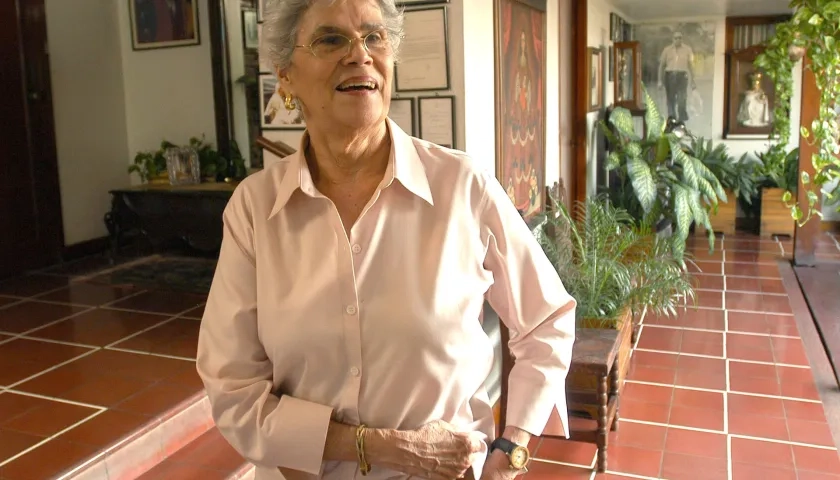 Violeta Barrios de Chamorro, expresidenta de Nicaragua.