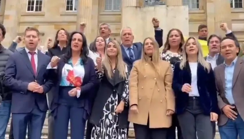 Integrantes de la oposición.