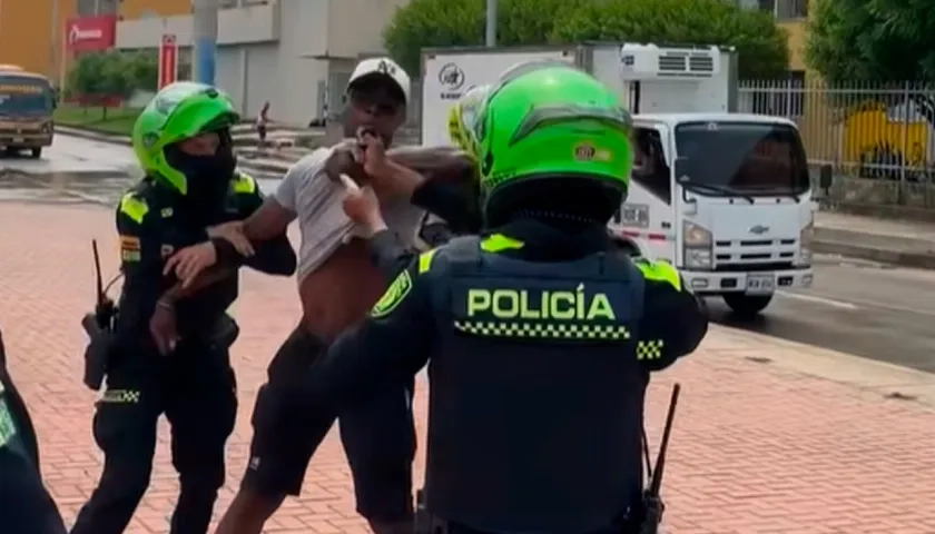 Procedimiento policial en Soledad. 