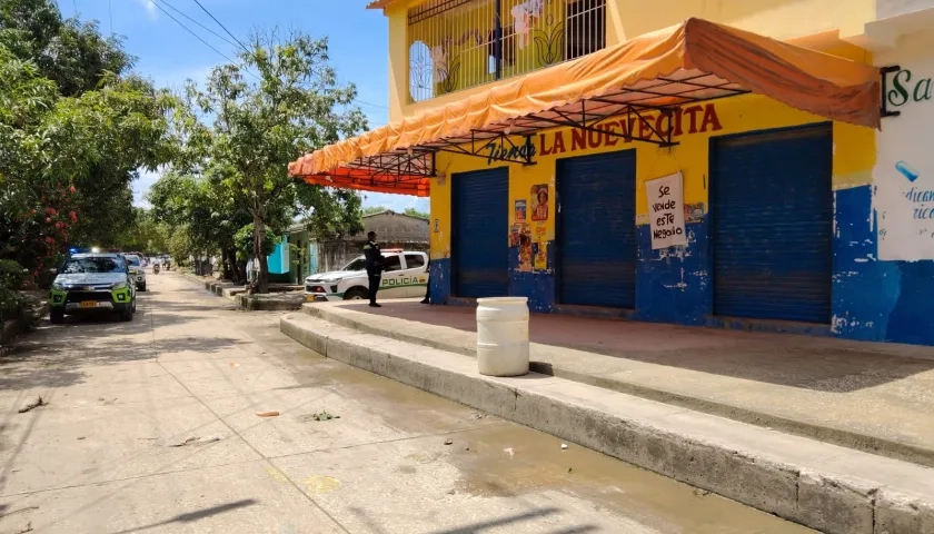  Tienda “La Nuevecita”, donde se registró el atentado de este martes. 