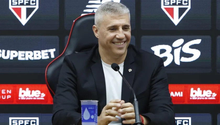El argentino Hernán Crespo dirigió al Sao Paulo en 2021. 