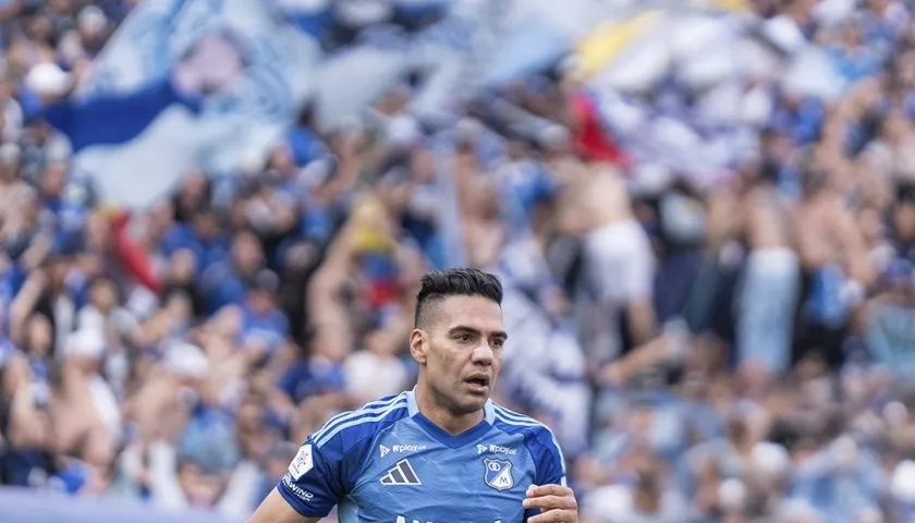 Radamel Falcao García, delantero de Millonarios. 