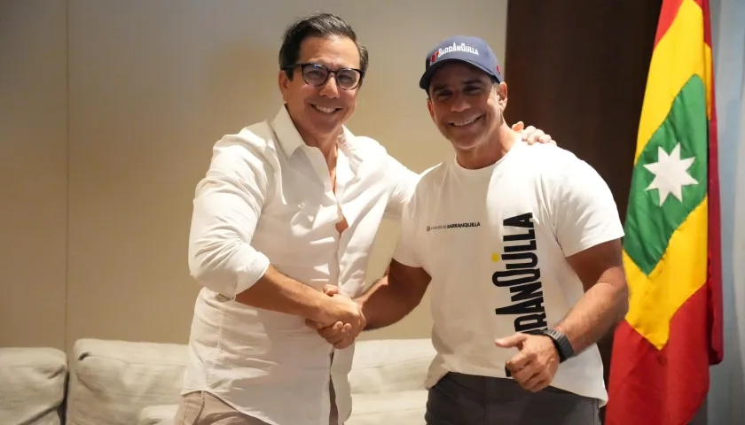 Kevin Murakami y Alcalde Alejandro Char. 