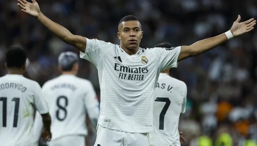 El francés Kylian Mbappé, delantero del Real Madrid.