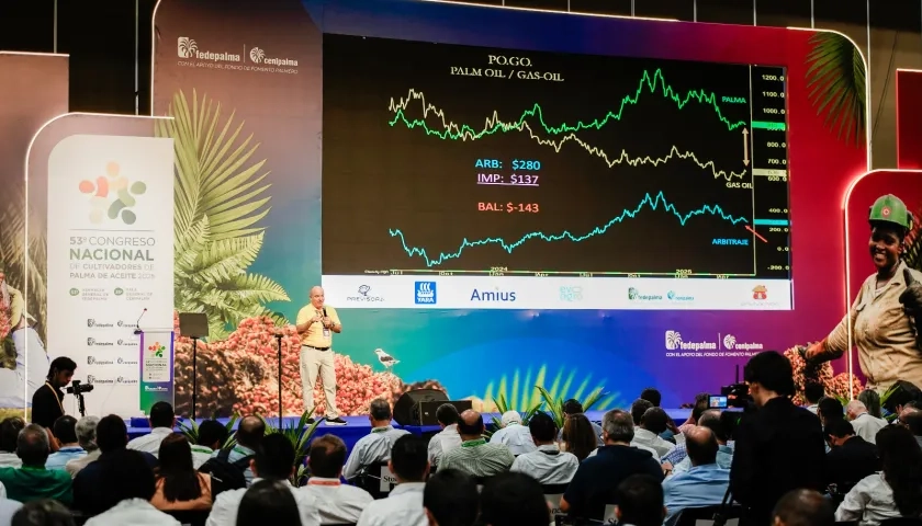 Albert Scalla, Senior Vice President Trading de StoneX Group Inc., durante Congreso de Fedepalma. 