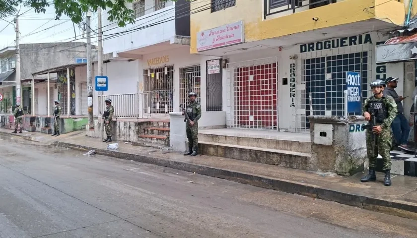 Calles de Soledad militarizadas. 