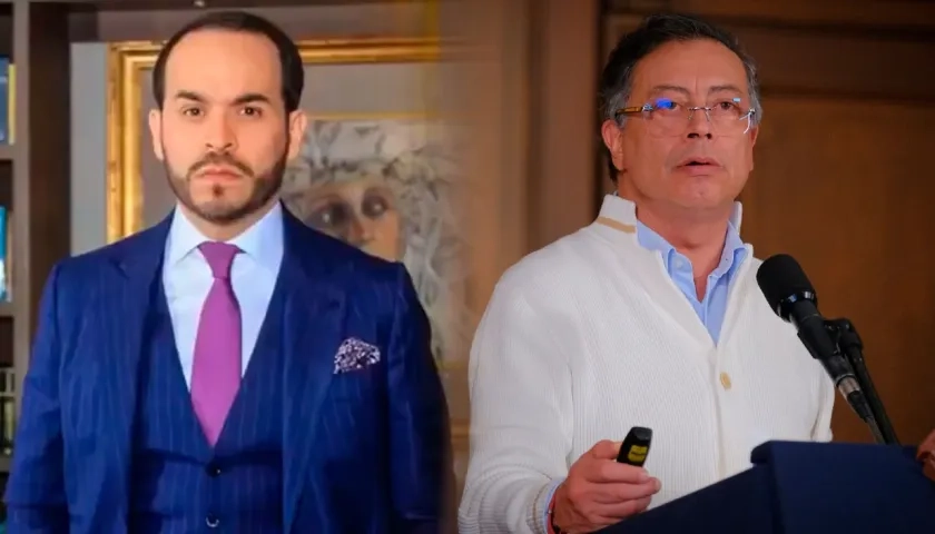 Abelardo De la Espriella y el Presidente Gustavo Petro.