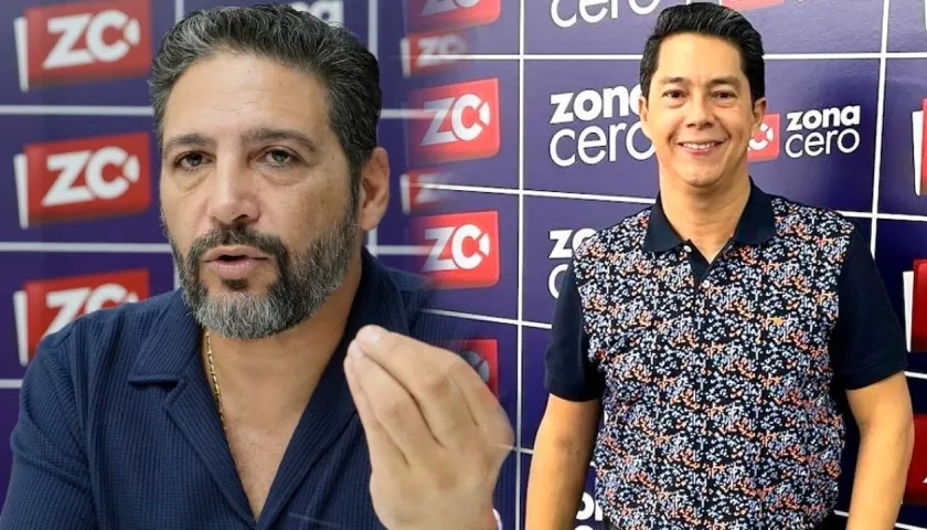 Los congresistas Agmeth Escaf y Pedro Flórez. 