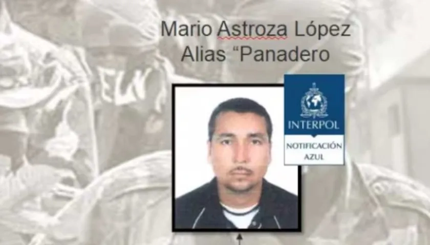 Mario Astroza López, alias 'El panadero'.