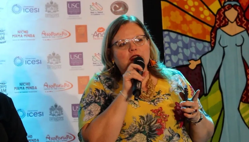 La directora del ICBF, Astrid Cáceres.