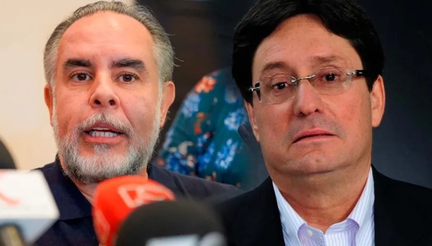 Ministro del Interior, Armando Benedetti; y ex vicepresidente Francisco Santos. 