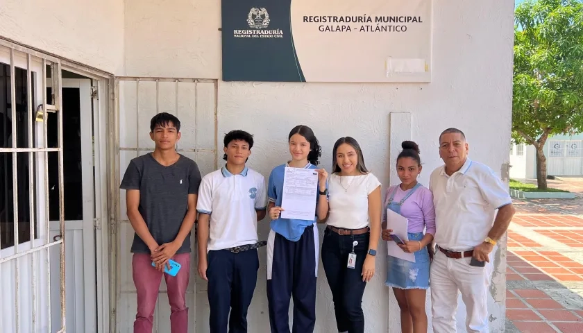 Jóvenes inscritos en el Atlántico.