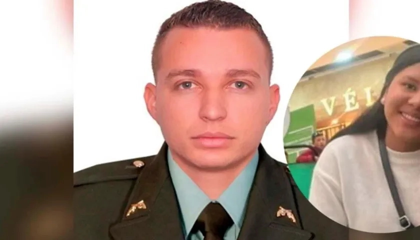 Carlos Eduardo Padilla, capturado, y la víctima, Paula Andrea Celis Guzmán.