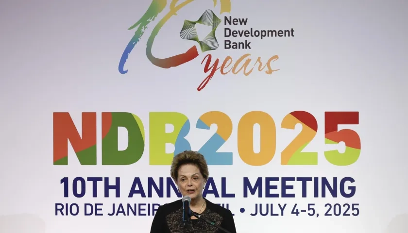 La presidenta del Nuevo Banco de Desarrollo, Dilma Rousseff.