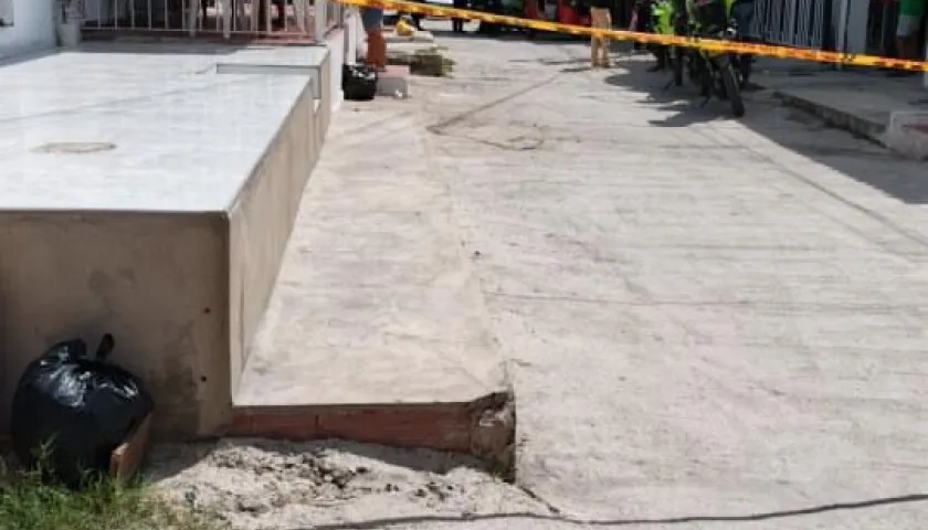 Lugar del doble crimen. 