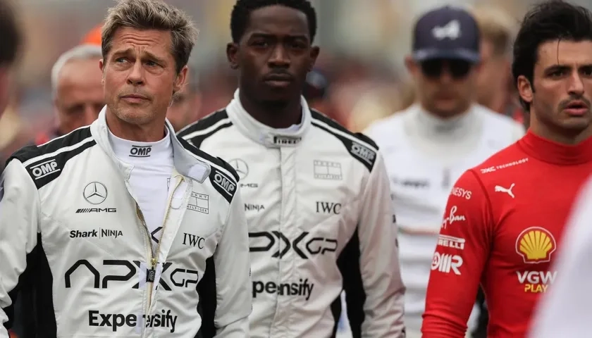 Brad Pitt y Damson Idris.