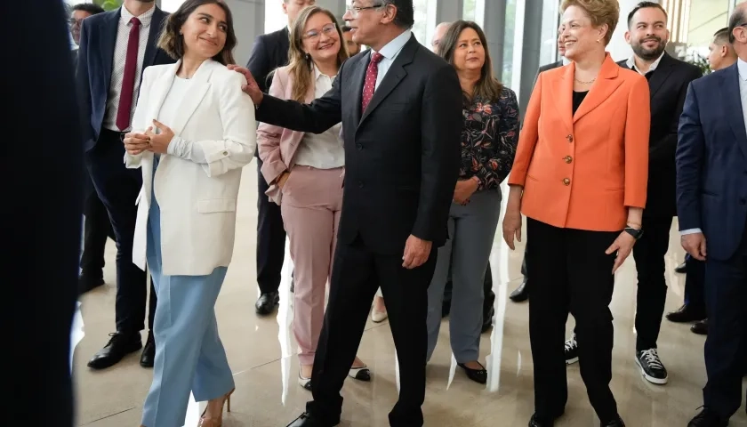 Laura Sarabia y el Presidente Gustavo Petro.