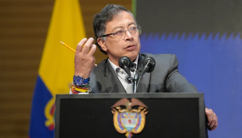 El Presidente Gustavo Petro.