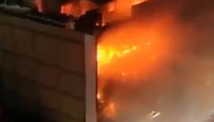 Imagen del incendio.