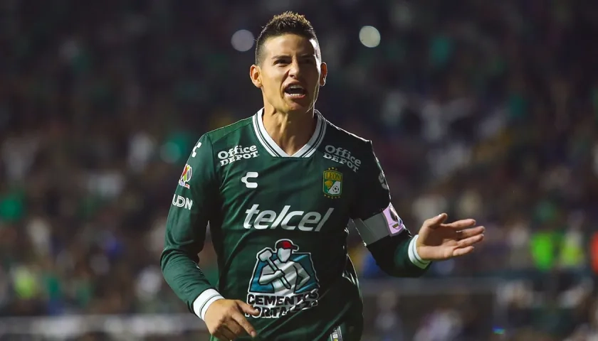 La celebración de James Rodríguez.