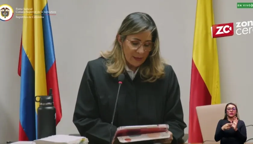 Jueza Sandra Liliana Heredia.