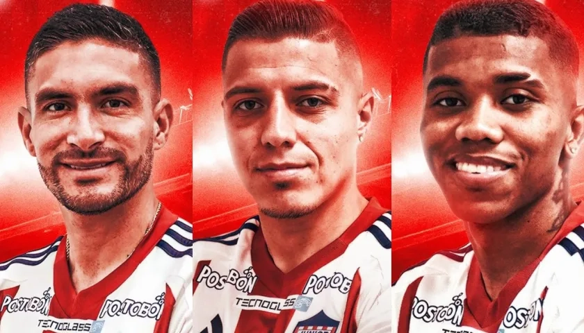 Guillermo Celis, Jhon Fredy Salazar y Jesús Rivas.